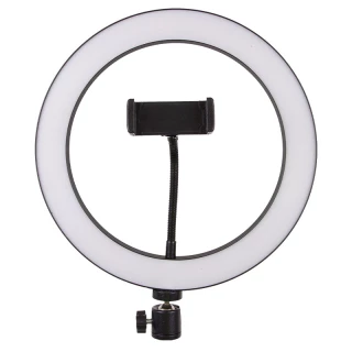 Кольцевая светодиодная LED лампа Flat Ring 10" + tripod 2.1m фото 1 из 2