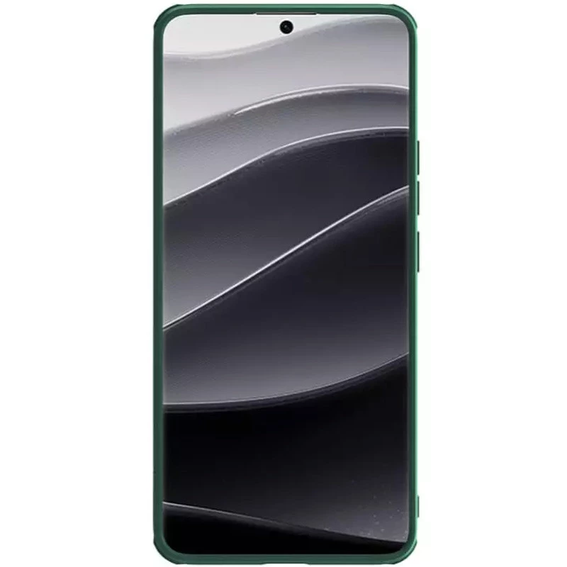 Карбоновая накладка Nillkin Pro со шторкой для камеры для Xiaomi Redmi Note 14 Pro+ 5G – Deep Green. Фото 5 из 7