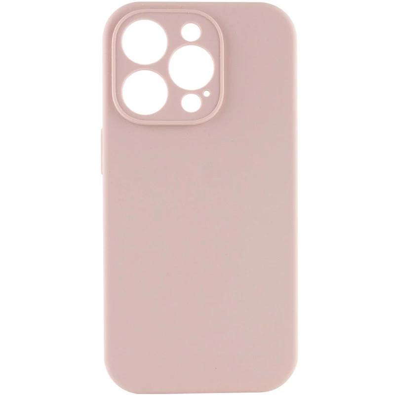 

Чехол с защитой камеры Silicone Case Apple iPhone 13 Pro Max (6.7") (Розовый / Pink Sand), Рожевий / pink sand