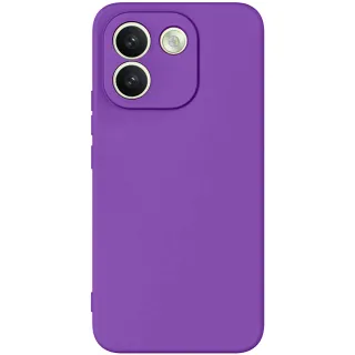 Цветной силиконовый чехол GETMAN с закрытой камерой на Xiaomi Redmi Note 17 Pro Max — Фиолетовый / Purple
