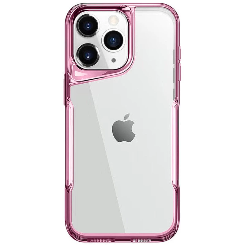 

TPU+PC чохол з кольоровою окантовкою на Apple iPhone 12 Pro Max (6.7") (Pink)