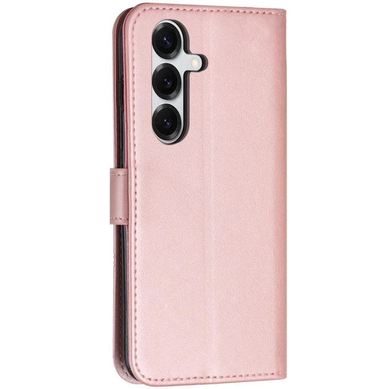 Кожаный чехол-книжка Jet Cover для Samsung Galaxy S26 – Rose Gold. Фото 3 из 4