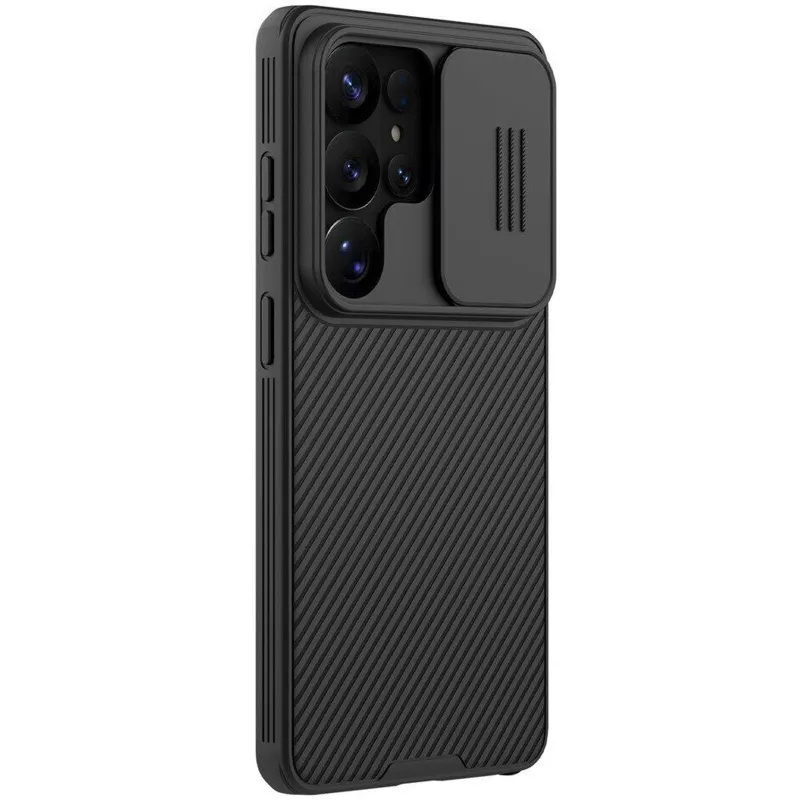 Карбована накладка Nillkin Pro зі шторкою для камери на Samsung Galaxy S26 Ultra – Black. Фото 1 з 5