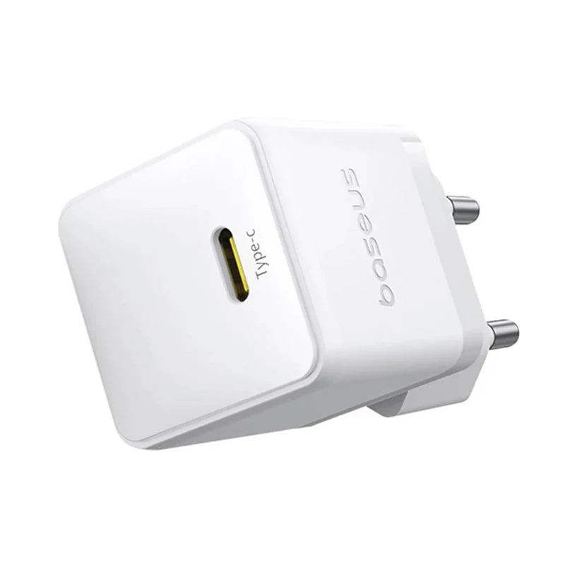 МЗП Baseus Palm Fast Charger 30W (1USB-C) + кабель Type-C to Type-C (P10111605113-01) – Moon White. Фото 3 з 6