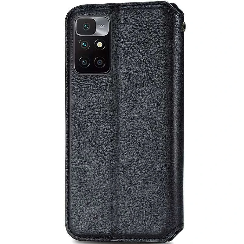 Чехол книжка GETMAN Cubic для Xiaomi Redmi 10 – Черный. Фото 4 из 5