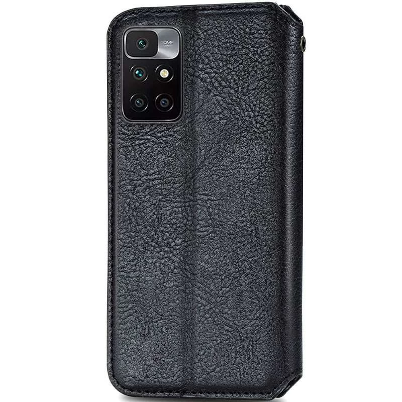 Чехол книжка GETMAN кубик для Xiaomi Redmi 10 – Черный. Фото 4 из 5