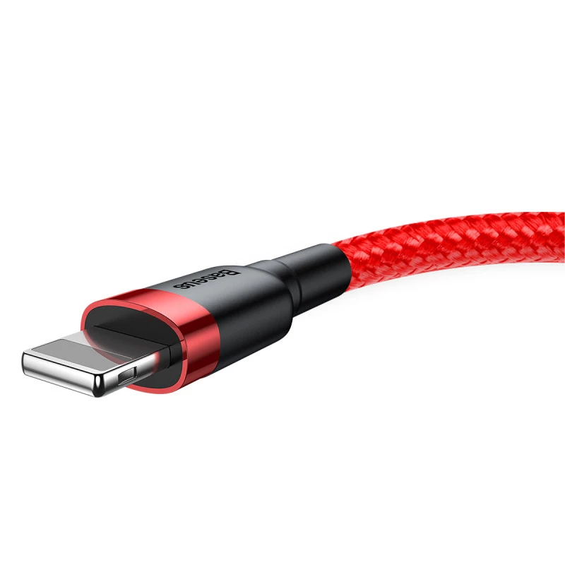 Дата кабель Baseus Cafule Lightning Cable 2.4A (0.5m) (CALKLF-A) – Красный. Фото 3 из 4