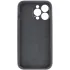 Чехол Silk Full Camera (AA) NO LOGO with Magnetic Fit для Apple iPhone 15 Pro (6.1") – Серый / Dark Gray. Фото 3 из 3