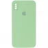 Чохол Silicone Case Square з захистом камери на Apple iPhone XS (5.8") – М'ятний / Mint. Фото 1 з 3