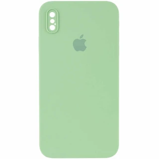 Чехол Silicone Case Square с защитой камеры для Apple iPhone XS Max (6.5") фото 1 из 3