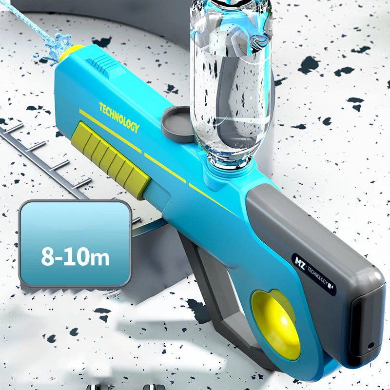 Водяний акумуляторний автомат Water Gun 8002C (600ml) with lithium battery – Blue / Yellow. Фото 6 з 7
