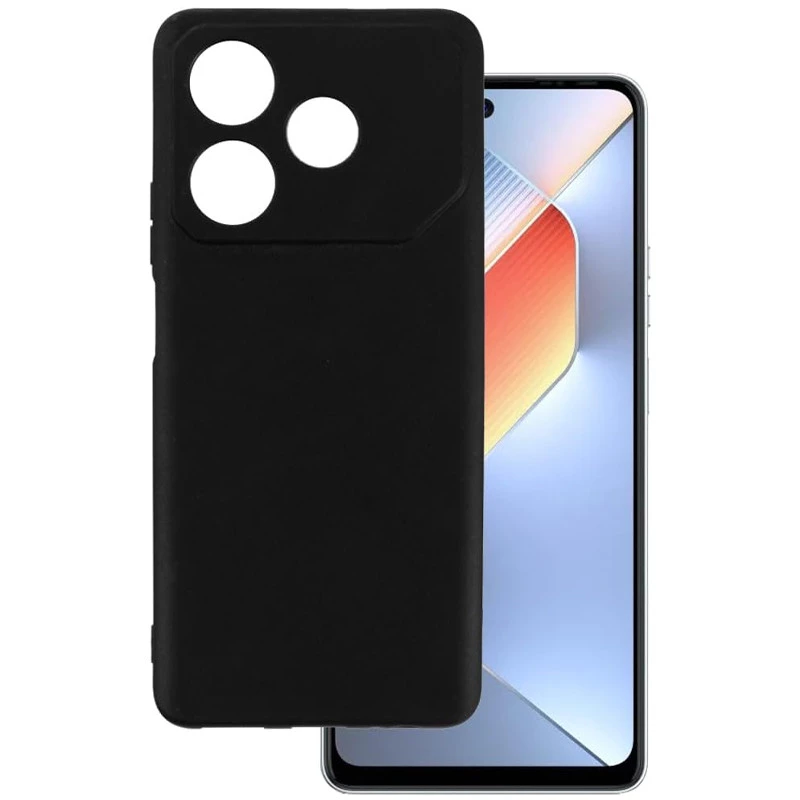 Чорний силіконовий чохол Epik із захистом камери на TECNO Pova 6 Neo (LI6) фото 1 з 1