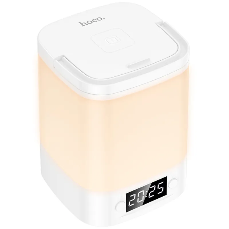 Нічник Hoco HX15 Smart + годинник – White. Фото 4 з 6