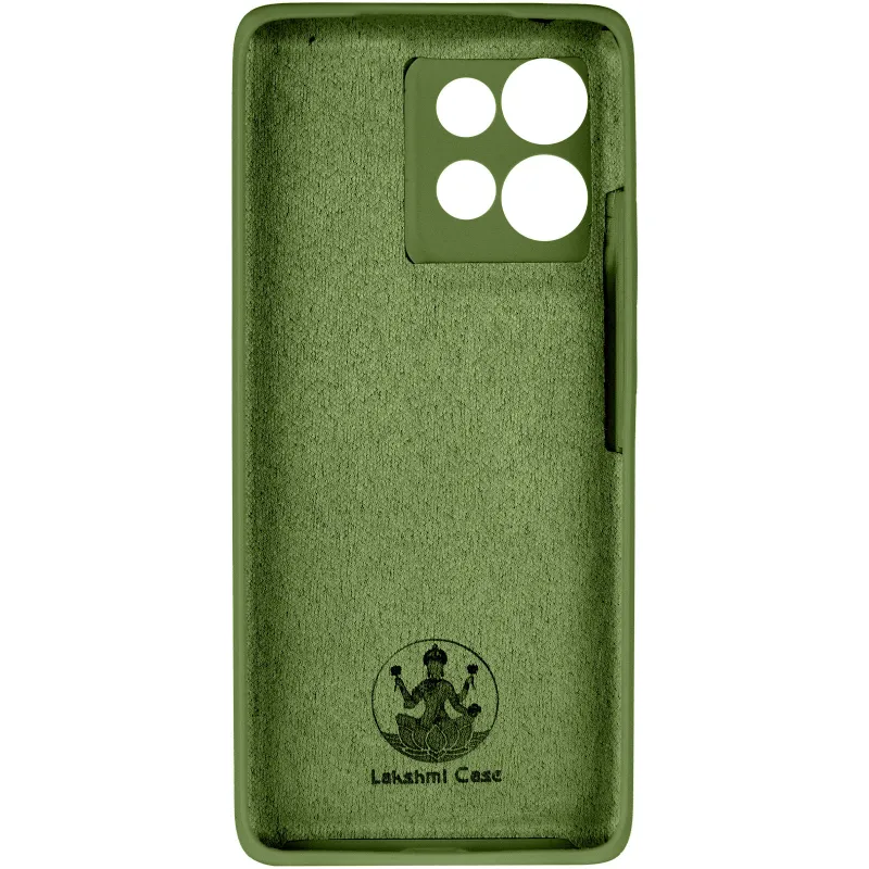 Чохол Silicone Cover Ummi Lakshmi Full Camera (AA) для Motorola Edge 50 – Зелений / Dark green. Фото 9 з 15