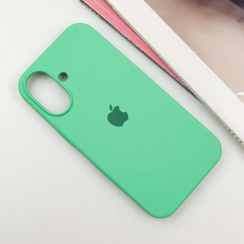 Чохол Silicone Case з закритим низом на Apple iPhone 16 Plus – Зелений / Spearmint. Фото 2 з 8