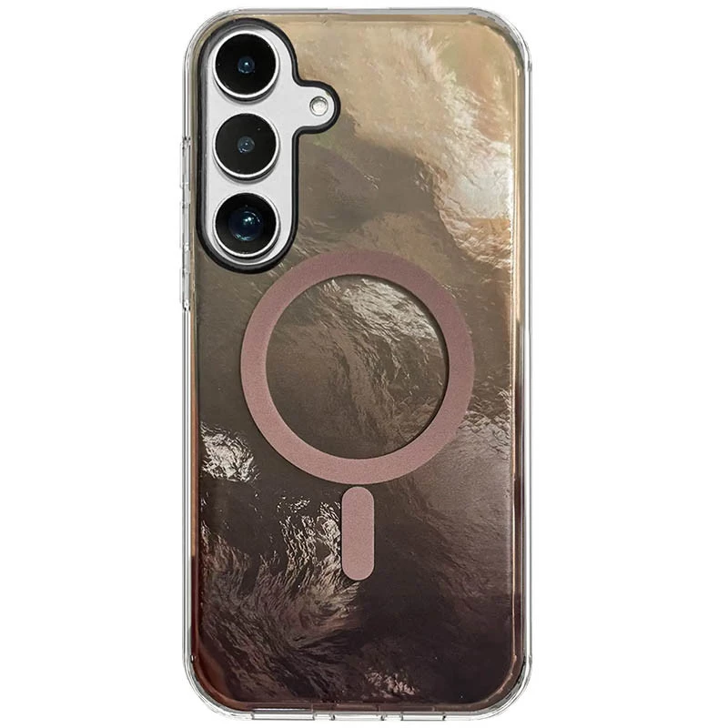 Силиконовый чехол Shiny Mountain (MagFit) для Samsung Galaxy S23 FE – Chocolate. Фото 1 из 3