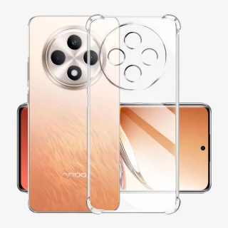 Ультратонкий силіконовий чохол GETMAN з критими бортами та камерою для Oppo Reno 12 F 4G/5G фото 1 з 9