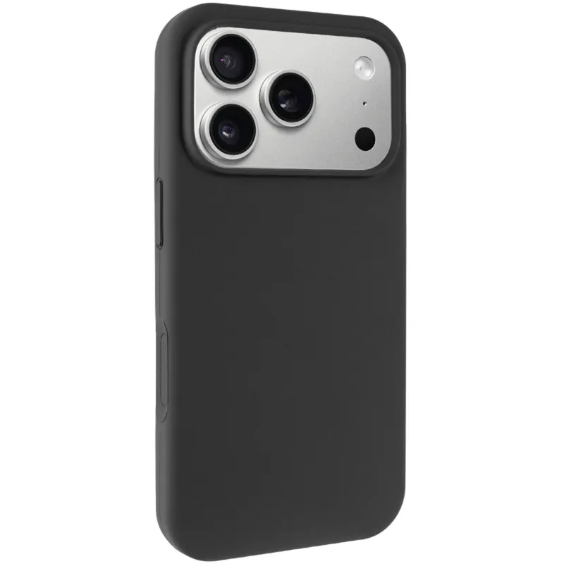 Чохол Silk (AA) NO LOGO with Magnetic Fit для Apple iPhone 17 Pro (6.3") – Чорний / Black. Фото 1 з 6
