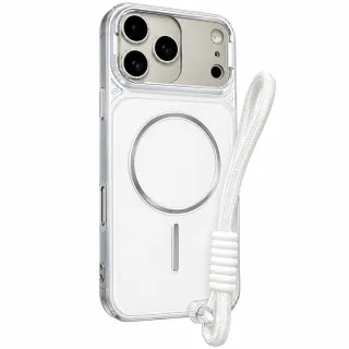 Чехол TPU+PC Pacific with Magnetic Fit and straps для Apple iPhone 14 (6.1") — White