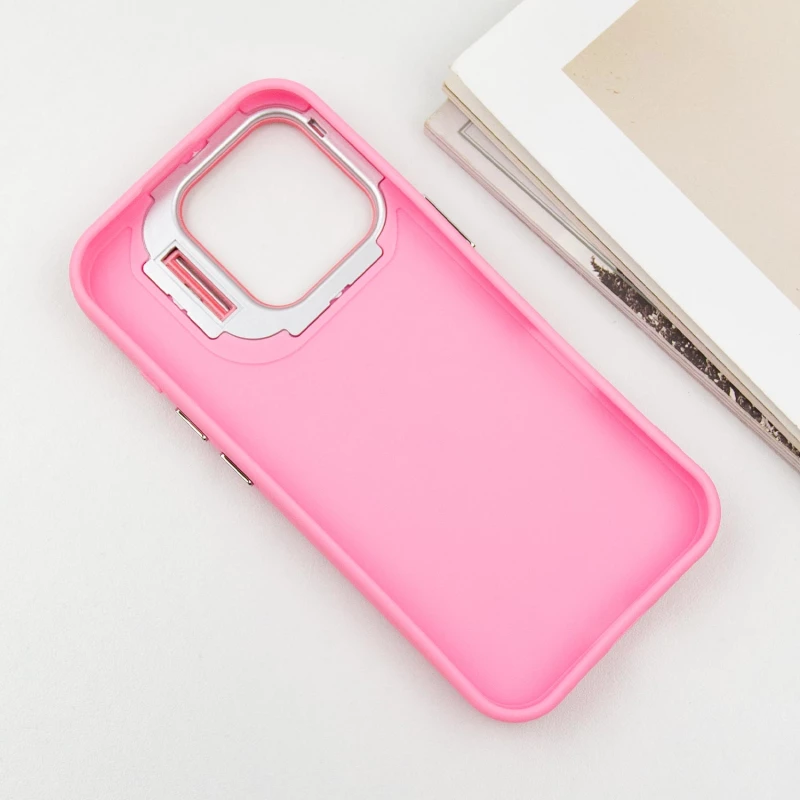 TPU+PC чехол с животными для Apple iPhone 16 Pro Max – Pink Dog. Фото 5 из 9