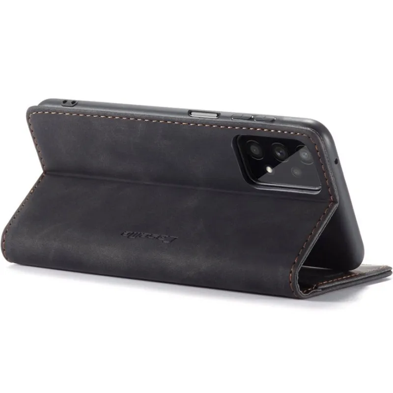 Шкіряний чохол-книжка CaseMe Velvet Nubuck для Samsung Galaxy A32 (A326B) 5G – Black. Фото 6 з 6