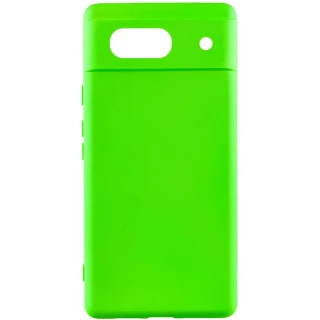Чехол Silicone Case Lakshmi для Google Pixel 7a — Салатовый / Neon Green