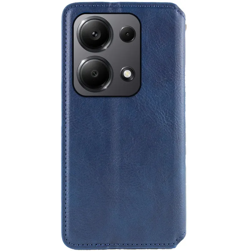 Чехол книжка GETMAN Cubic для Xiaomi 14 – Синий. Фото 6 из 8