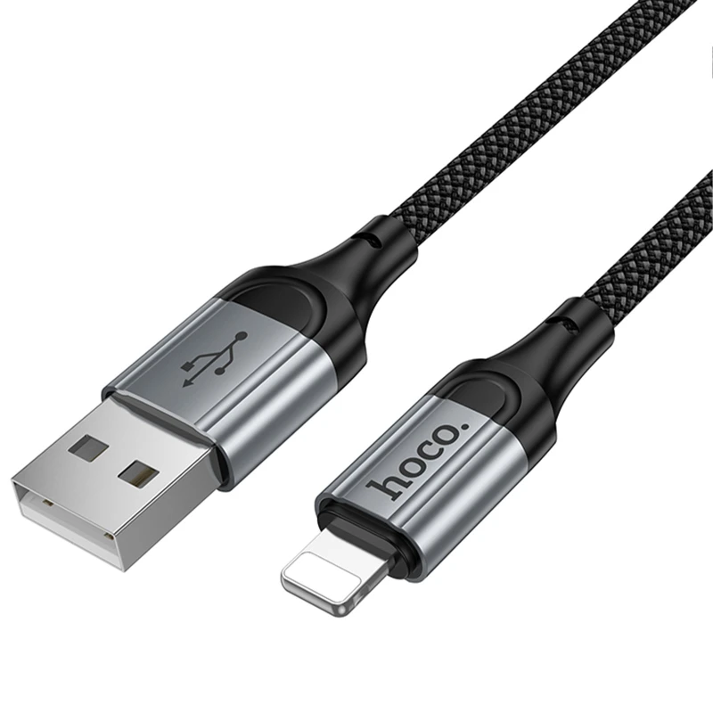 Дата кабель Hoco X121 Nuevo USB to Lightning 2.4A (1.5m) – Black. Фото 5 з 7