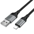 Дата кабель Hoco X121 Nuevo USB to Lightning 2.4A (1.5m) – Black. Фото 5 з 7