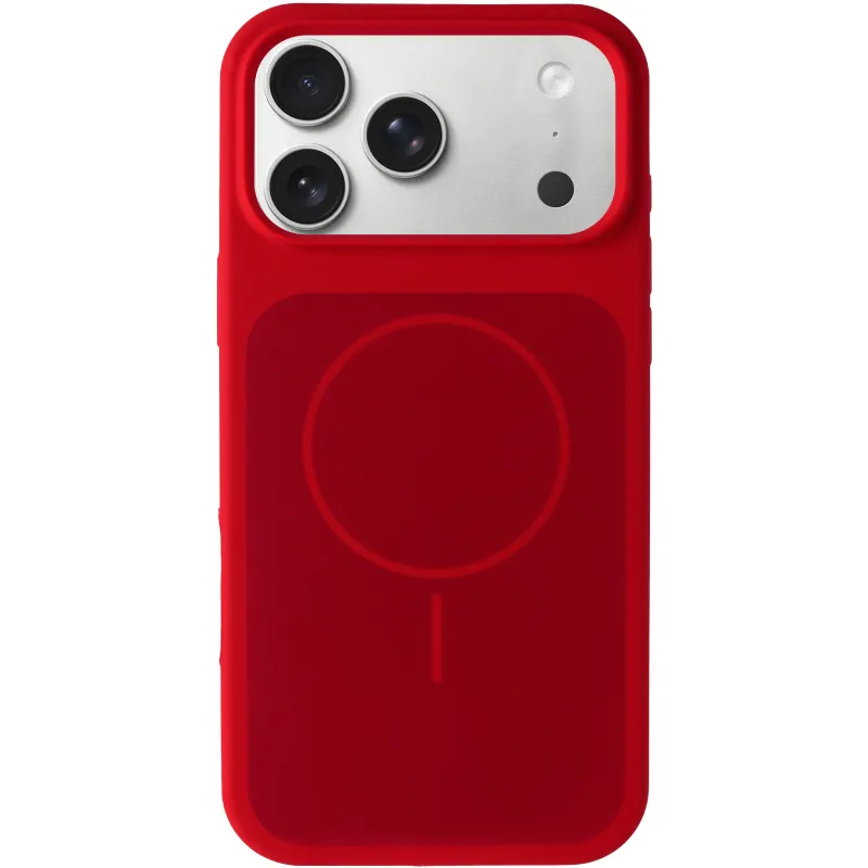 Чохол Silk Duo Color (AA) NO LOGO with Magnetic Fit для Apple iPhone 18 Pro – Red. Фото 2 з 5