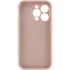 Чехол с защитой камеры Silicone Case для Apple iPhone 18 – Розовый / Pink Sand. Фото 2 из 4