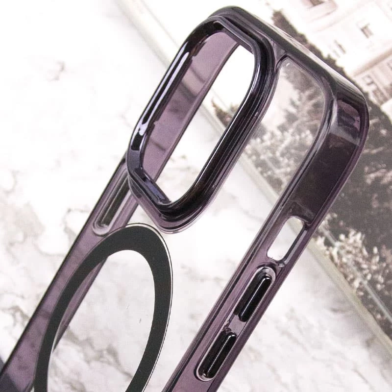 Силіконовий чохол Iris с MagSafe на Apple iPhone 13 Pro (6.1") – Чорний. Фото 8 з 8