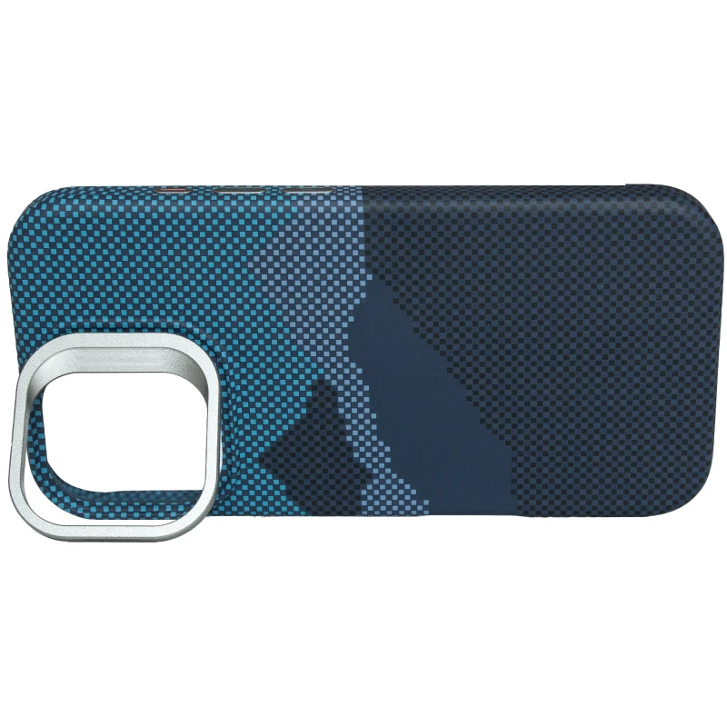 TPU чехол Pixel Craft with MagSafe для Apple iPhone 16 Pro Max – Mountain Blue. Фото 9 из 9