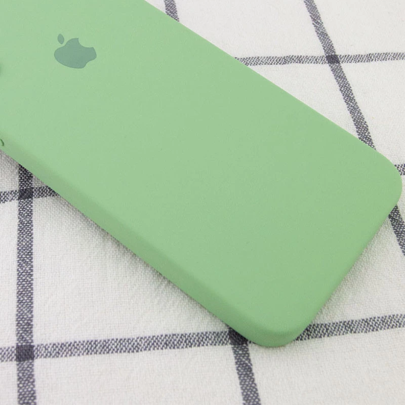 Чехол Silicone Case Square с защитой камеры для Apple iPhone 7 plus / 8 plus – Мятный / Mint. Фото 2 из 3
