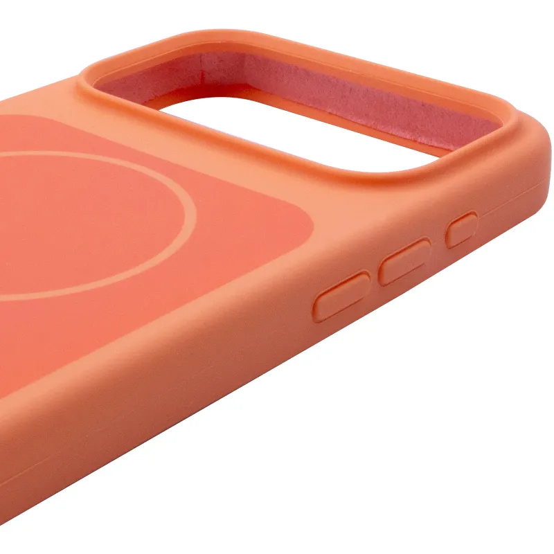 Чохол Silk Duo Color (AA) NO LOGO with Magnetic Fit для Apple iPhone 18 Pro Max – Orange. Фото 4 з 5