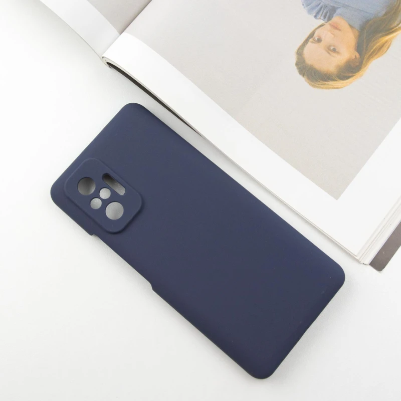 Чохол Silicone Case Lakshmi Premium із закритою камерою для Xiaomi Redmi Note 10 Pro – Темно-синій / Midnight blue. Фото 2 з 7