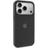 Чехол Silicone Case (AA) Logo with MagSafe для Apple iPhone 17 Pro Max (6.9") – Черный / Black. Фото 1 из 7