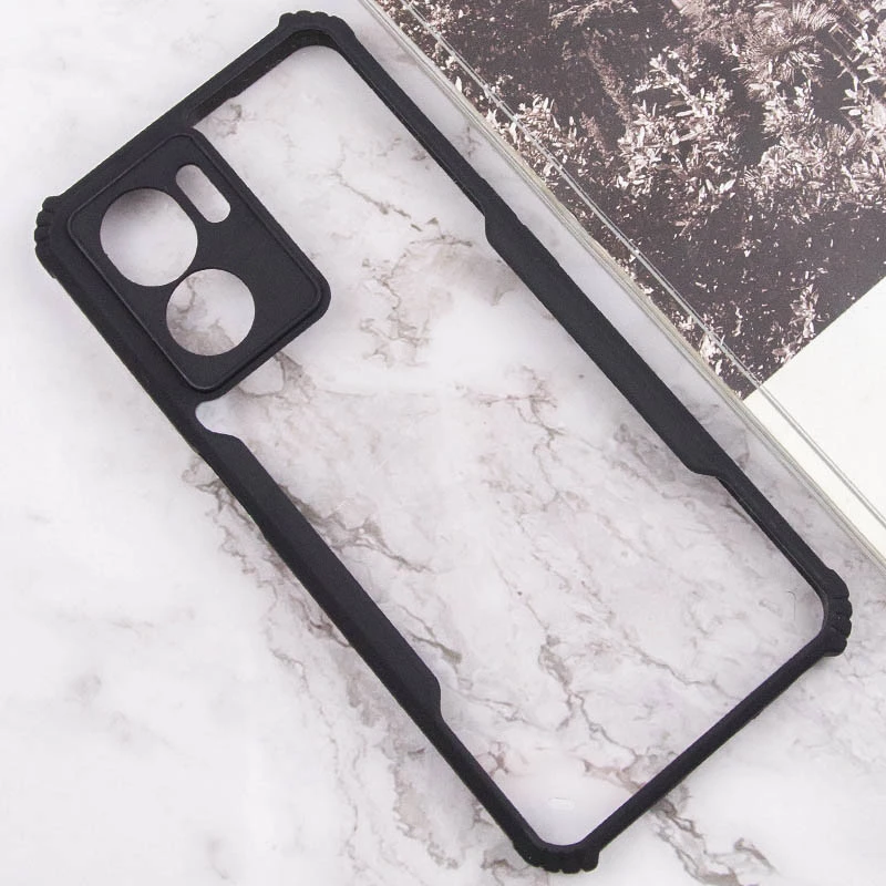 Чорний TPU+PC з посиленими кутами для Oppo A57s – Black. Фото 3 з 6