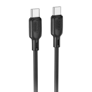 Дата кабель Borofone BX113 Lenny Type-C to Type-C 60W (1m) — Black
