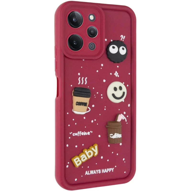 Чехол TPU Toys Case для Xiaomi Redmi 12 – Red / Always Happy. Фото 3 из 15