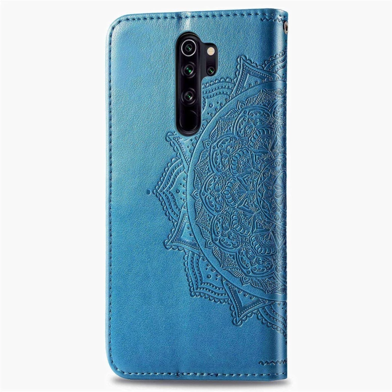 Кожаный чехол-книжка Art Case с визитницей для Xiaomi Redmi Note 8 Pro – Синий. Фото 4 из 7