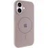 Чохол Silicone Case Full Protective (AA) V2 with MagSafe для Apple iPhone 17 (6.3") – Сірий / Lavender. Фото 2 з 11