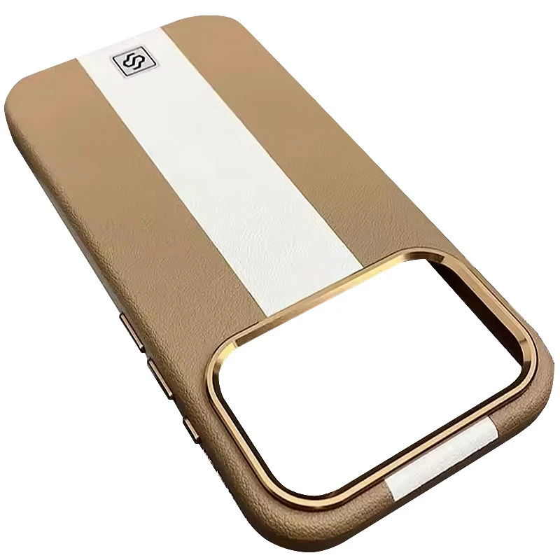 Шкіряний чохол Rally with MagSafe для Apple iPhone 17 Pro (6.3") – Beige / White. Фото 2 з 2