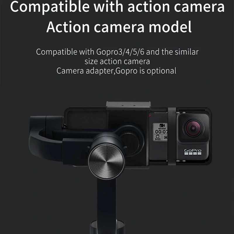 Стабілізатор WIWU S5B Three-Axis Motorized Gimba Stabilizer – Black. Фото 7 з 7