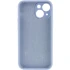 Чехол с защитой камеры Silicone Case для Apple iPhone 15 Plus (6.7") – Голубой / Lilac Blue. Фото 2 из 3