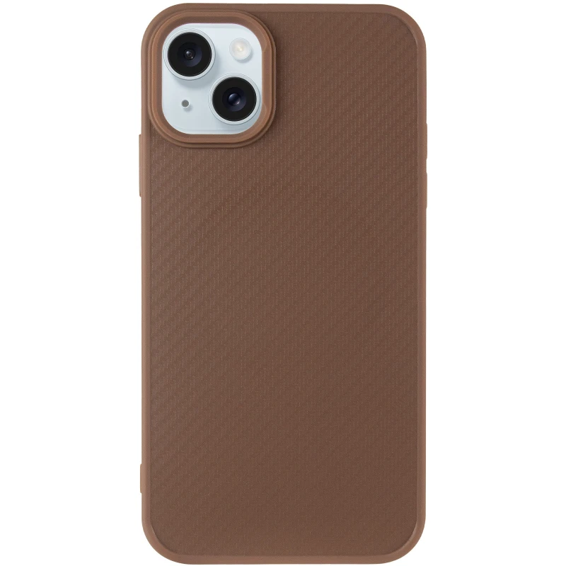 TPU чохол Carbon Protective with Magsafe для Apple iPhone 14 (6.1") – Coffee. Фото 3 з 7