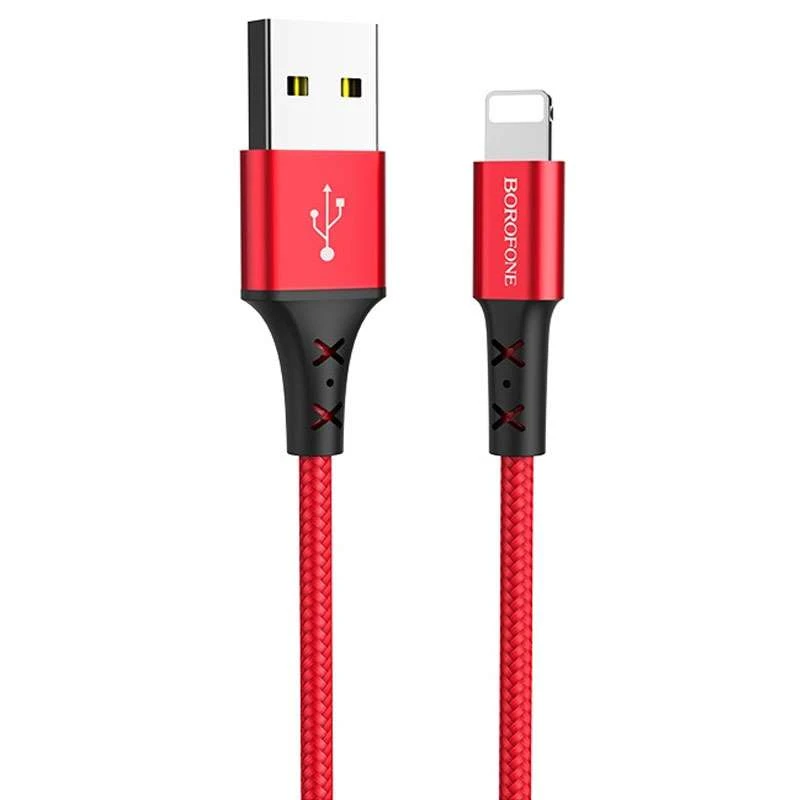 

Дата кабель Borofone BX20 Enjoy USB to Lightning (1m) (Красный), Червоний