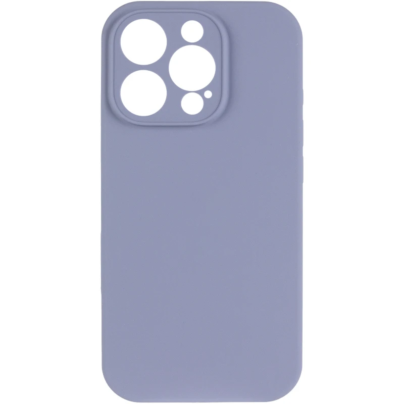 Чехол Silk Full Camera Protective (AA) NO LOGO для Apple iPhone 15 Pro (6.1") – Серый / Lavender Gray. Фото 3 из 7