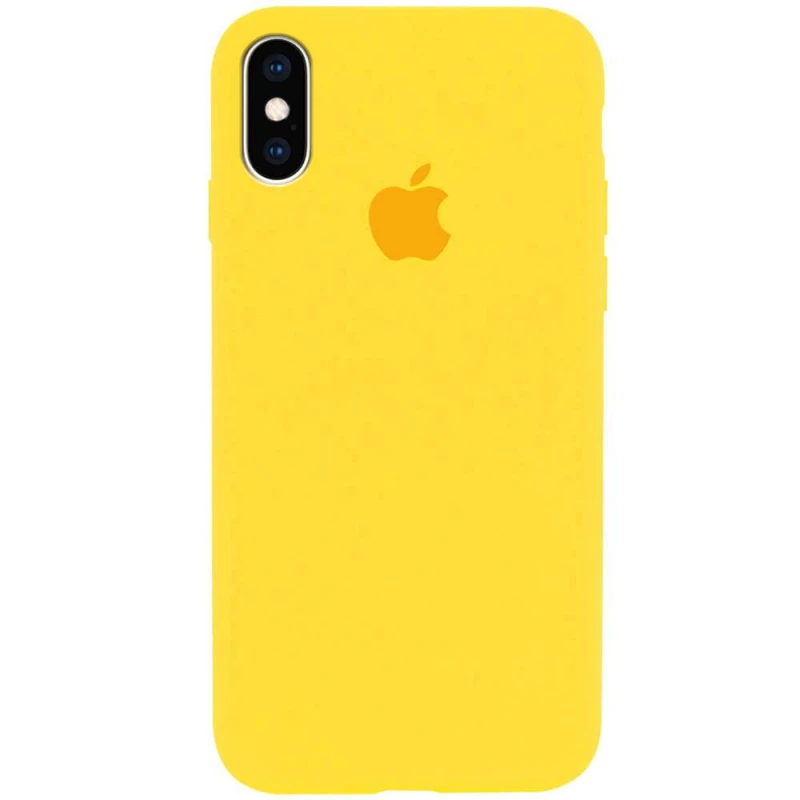 

Чохол Silicone Case з закритим низом на Apple iPhone XS Max (6.5") (Жовтий / Canary Yellow)
