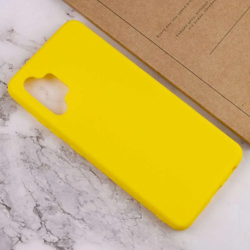 Кольоровий силіконовий чохол на Samsung Galaxy A14 4G/5G – Жовтий. Фото 4 з 4
